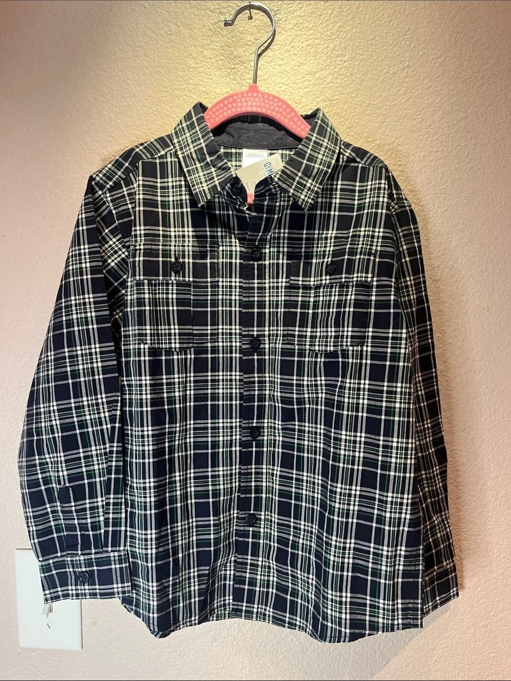 New Gymboree Boys Plaid Button Up Shirt Size 6 NWT 2005